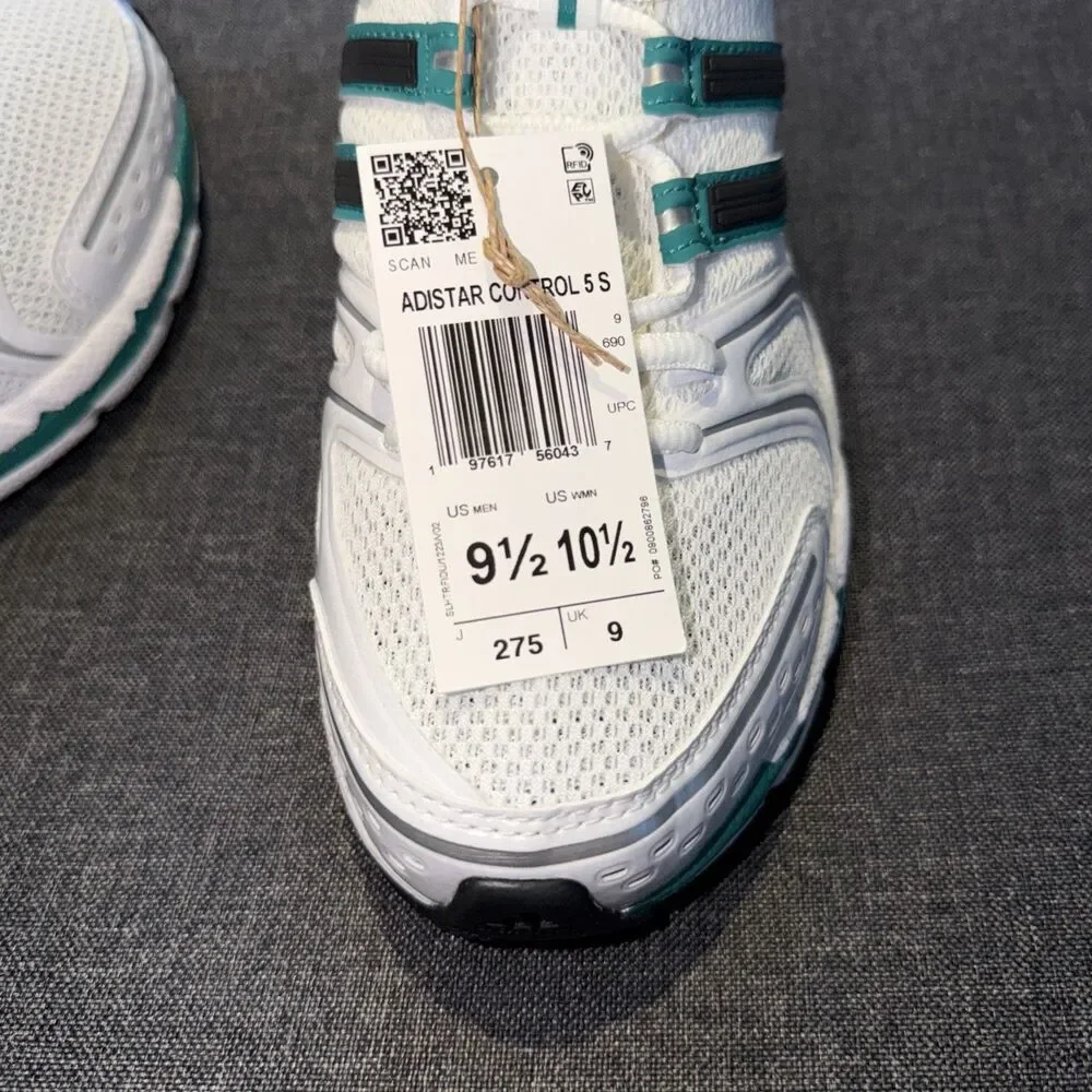NWT adidas Sporty & Rich Adistar Control 5 Cloud White Pure Teal Sneakers IH9707